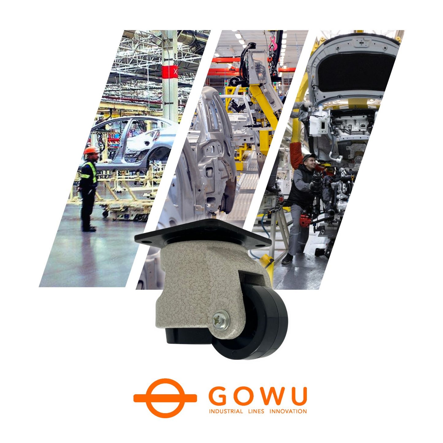 Gowu Rueda Niveladora 50 Mm Con Pata Y Estrella Niveladora